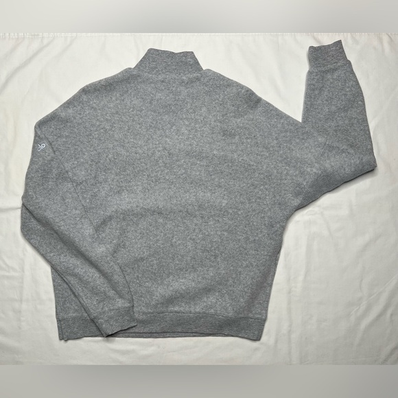 Alo Yoga Women's segment pullover Fleece sweatshirt - Dove Grey - S. - Picture 11 of 16